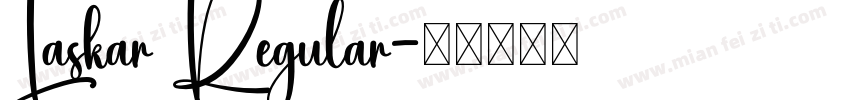 Laskar Regular字体转换